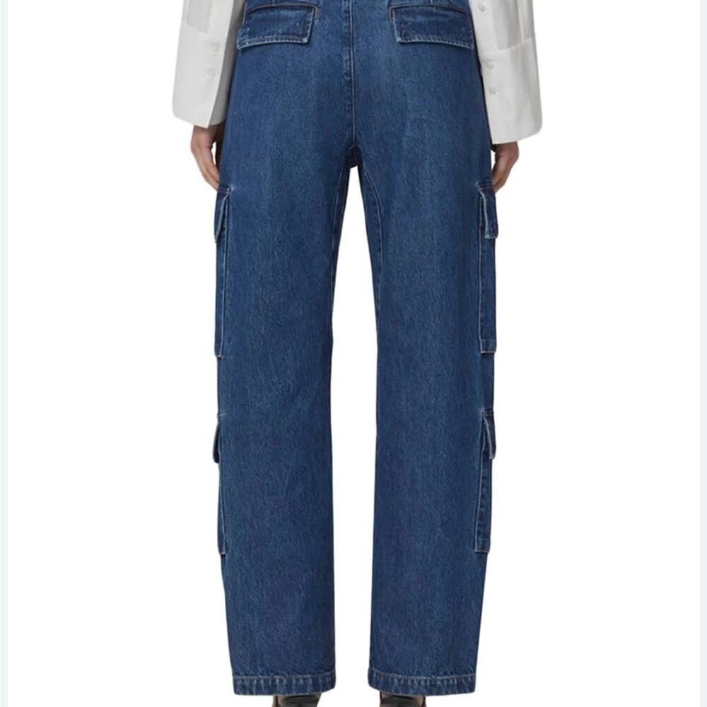 Citizens Of Humanity Dark Blue Wide-Leg Cargo Jeans - Picture 4 of 15